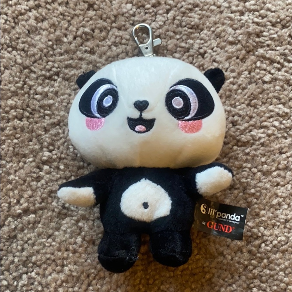 Gund Panda Keychain Clip